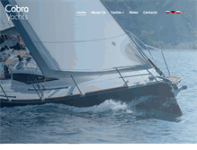 Tablet Screenshot of cobrayachts.com